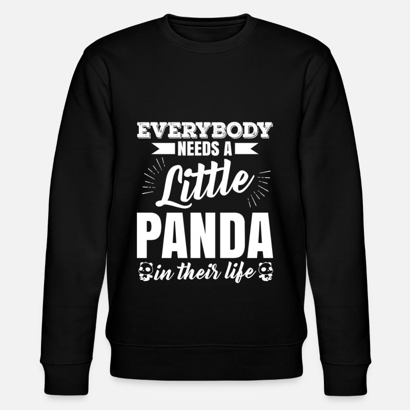 panda - Stanley/Stella CHANGER Unisex Organic Sweatshirt - black