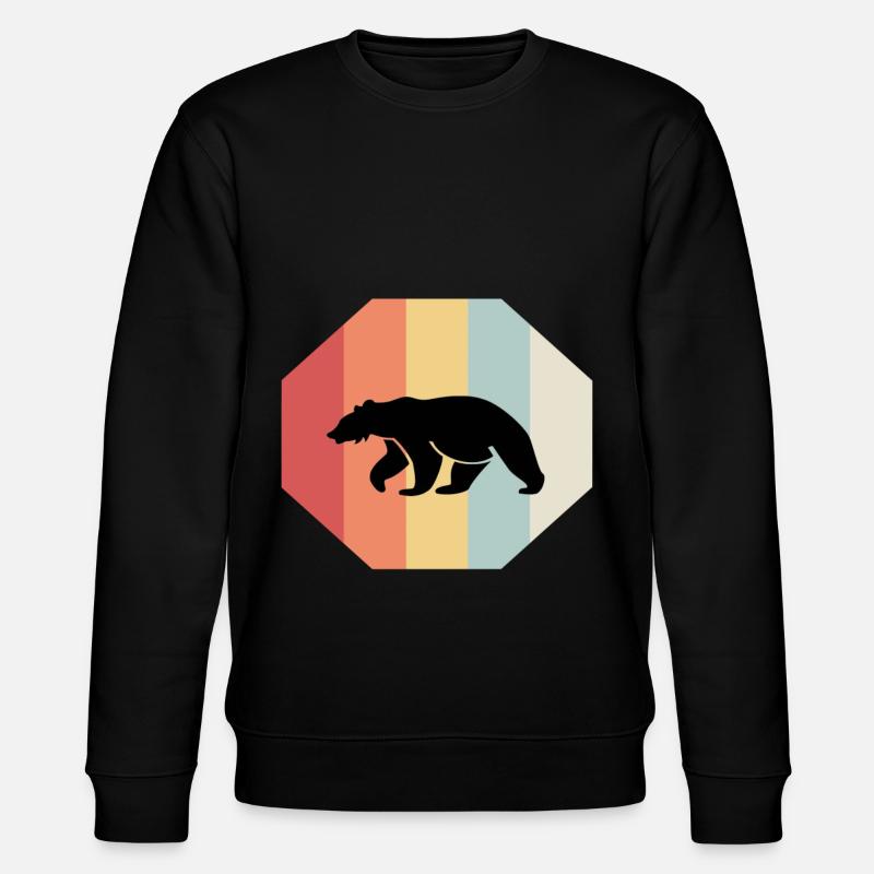 bear - Stanley/Stella CHANGER Unisex Organic Sweatshirt - black