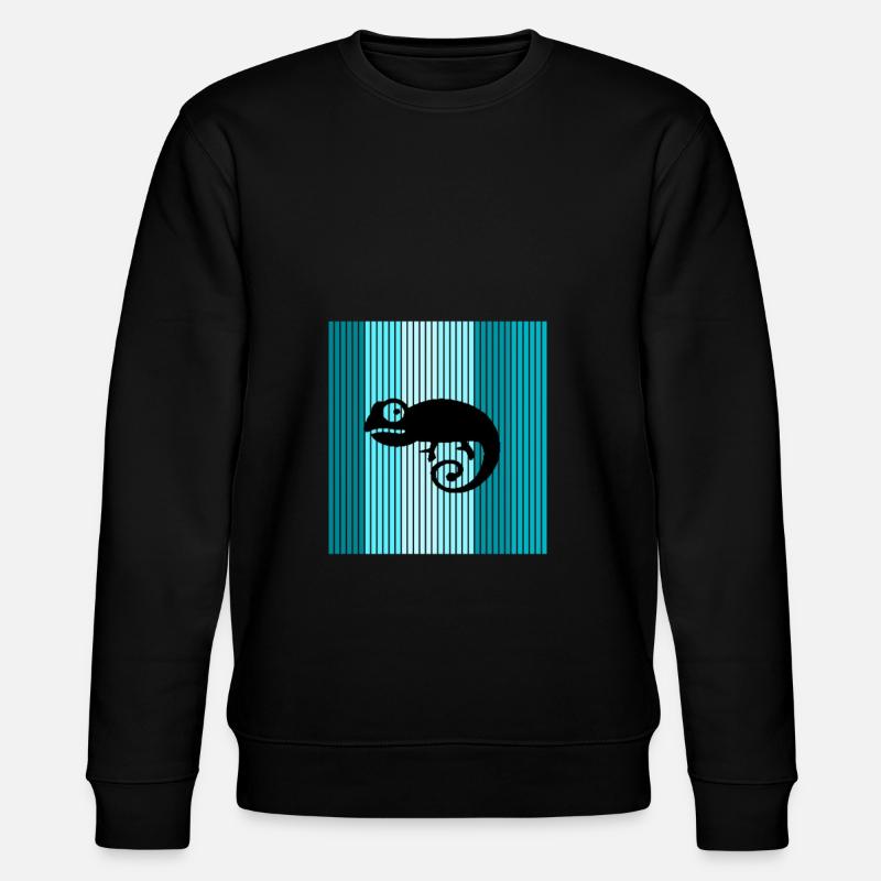 Chamäleon Chameleon - Stanley/Stella Unisex Bio-Sweatshirt CHANGER - Schwarz
