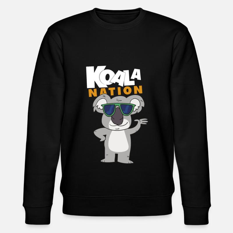 Koala bear - Stanley/Stella CHANGER Unisex Organic Sweatshirt - black