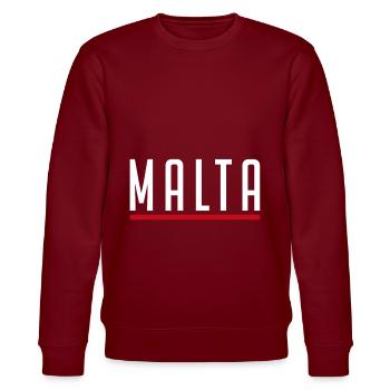 Malta - Stanley/Stella Unisex Bio-Sweatshirt CHANGER  - Burgunderrot - Vorne - Nik (191cm) & Marisol (170cm)