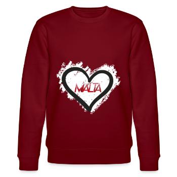 Malta Europa - Stanley/Stella Unisex Bio-Sweatshirt CHANGER  - Burgunderrot - Vorne - Nik (191cm) & Marisol (170cm)
