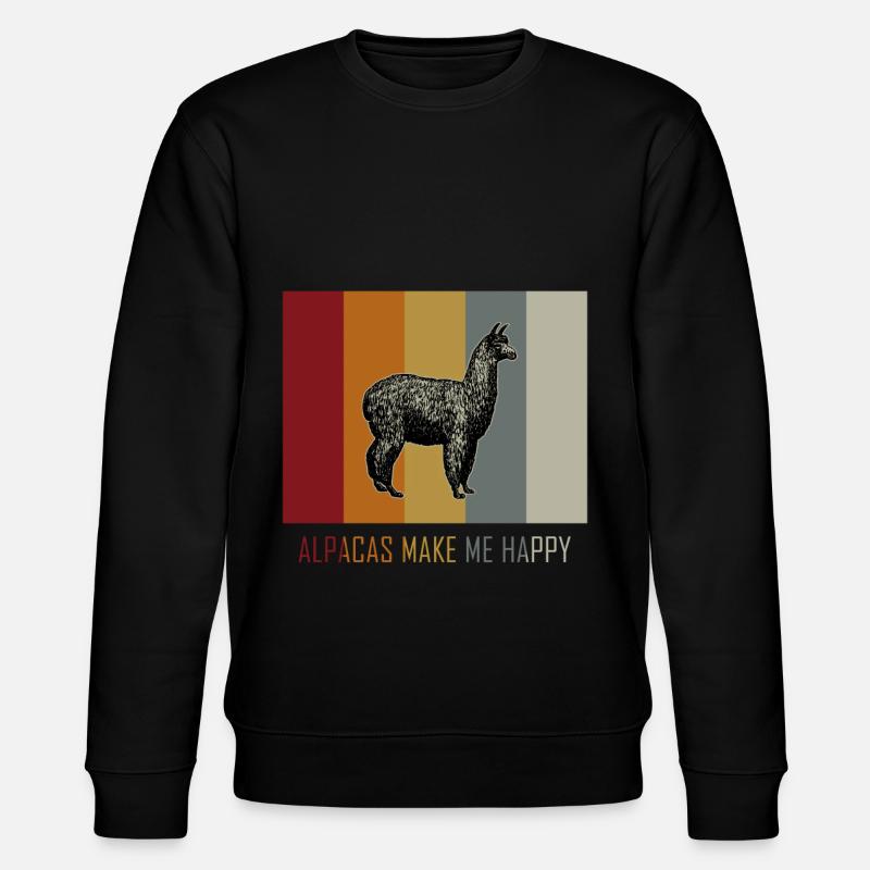 Alpaka - Stanley/Stella Unisex Bio-Sweatshirt CHANGER  - Schwarz
