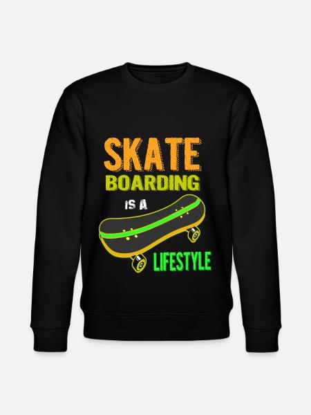 Skateboard skateboard, skateboarding, skateboarder, - Stanley/Stella CHANGER Unisex Organic Sweatshirt - black