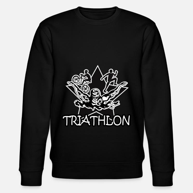 Triathlon sport - Stanley/Stella Unisex Bio-Sweatshirt CHANGER  - Schwarz