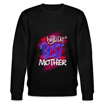Muttertag - Stanley/Stella Unisex Bio-Sweatshirt CHANGER  - Schwarz - Vorne - Nik (191cm) & Marisol (170cm)