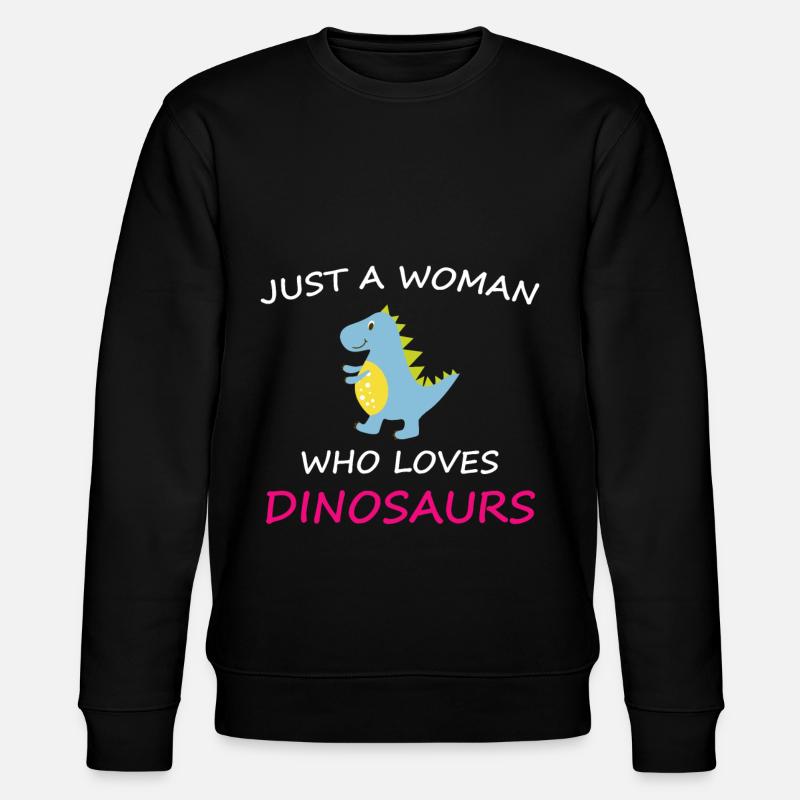 Dino - Stanley/Stella Unisex Bio-Sweatshirt CHANGER  - Schwarz