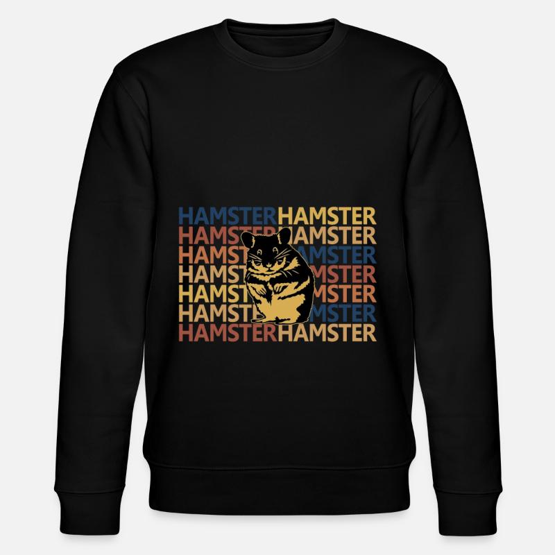 Hamster - Stanley/Stella Unisex Bio-Sweatshirt CHANGER  - Schwarz