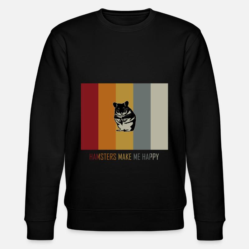 Hamster - Stanley/Stella Unisex Bio-Sweatshirt CHANGER  - Schwarz