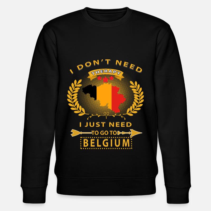 Belgium - Stanley/Stella CHANGER Unisex Organic Sweatshirt - black