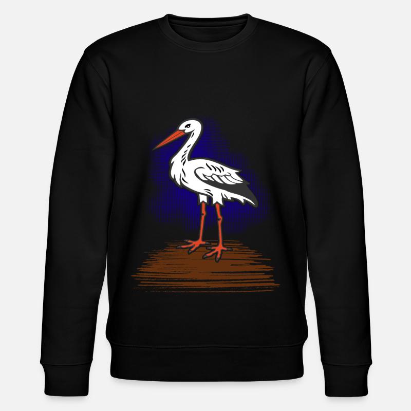 stork - Stanley/Stella CHANGER Unisex Organic Sweatshirt - black