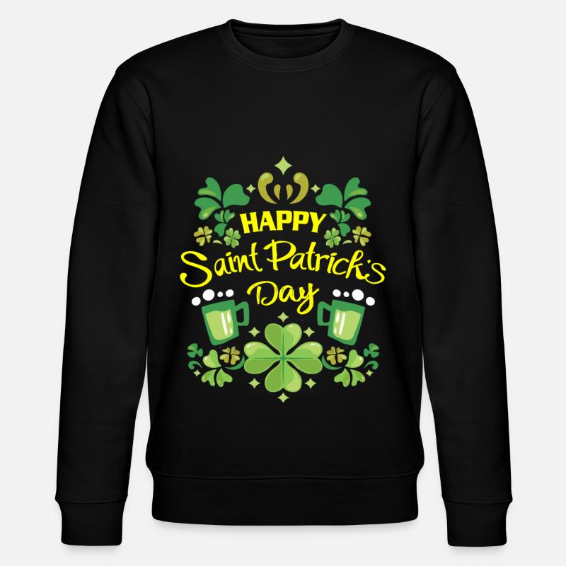 Saint Patrick - Sweat bio CHANGER Stanley/Stella Unisexe - noir