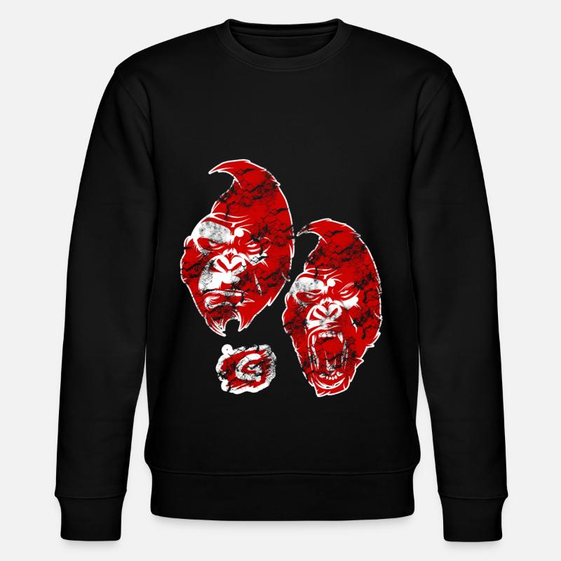 Gorille de singe - Sweat bio CHANGER Stanley/Stella Unisexe - noir