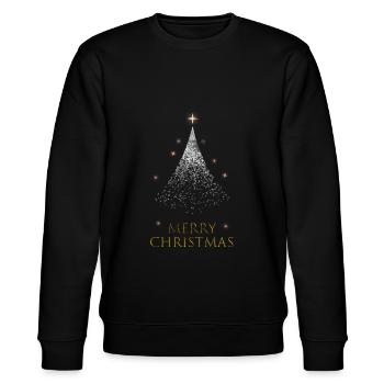 Weihnachten - Stanley/Stella Unisex Bio-Sweatshirt CHANGER  - Schwarz - Vorne - Nik (191cm) & Marisol (170cm)