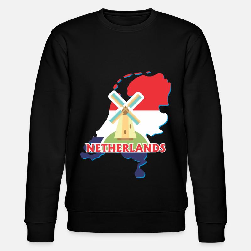 Pays-Bas Hollande - Sweat bio CHANGER Stanley/Stella Unisexe - noir