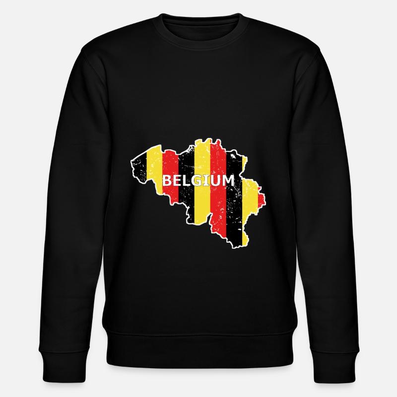 Belgium - Stanley/Stella CHANGER Unisex Organic Sweatshirt - black