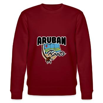 Aruba Land und Länder - Stanley/Stella Unisex Bio-Sweatshirt CHANGER  - Burgunderrot - Vorne - Nik (191cm) & Marisol (170cm)