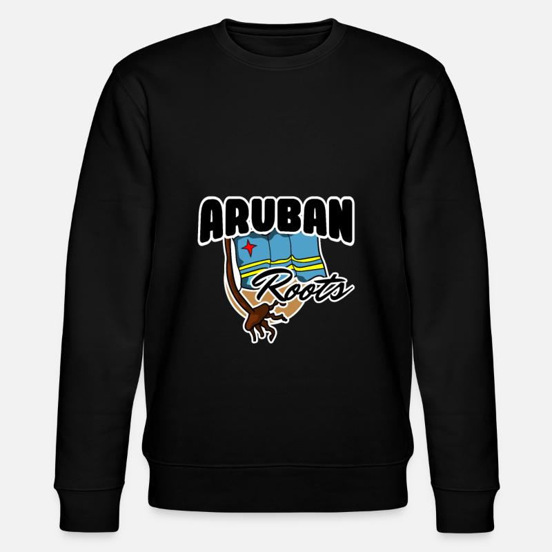 Aruba Land und Länder - Stanley/Stella Unisex Bio-Sweatshirt CHANGER - Schwarz