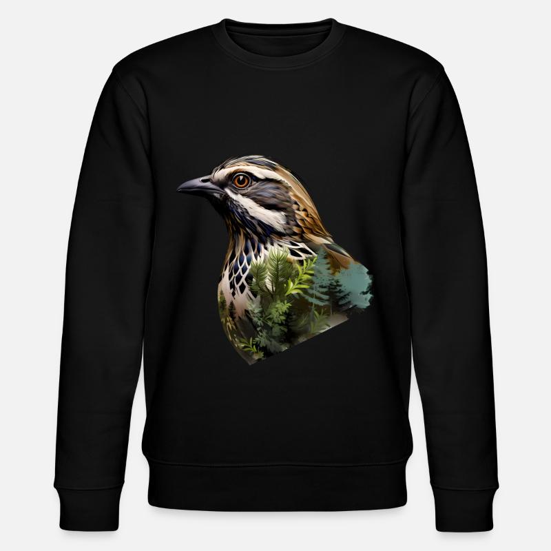 Caille - Sweat bio CHANGER Stanley/Stella Unisexe - noir