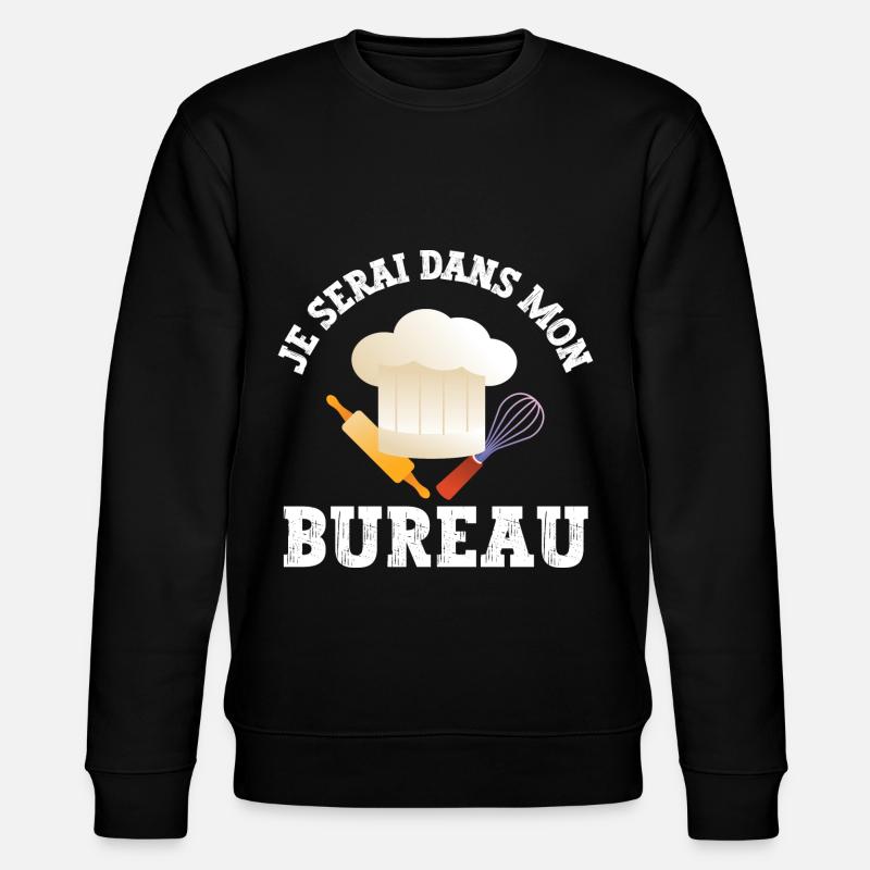 je serai dans mon bureau - Sweat bio CHANGER Stanley/Stella Unisexe - noir