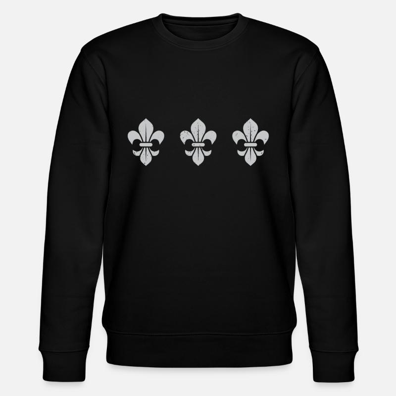 Fleur de Lys / 3 - Stanley/Stella Unisex Bio-Sweatshirt CHANGER  - Schwarz
