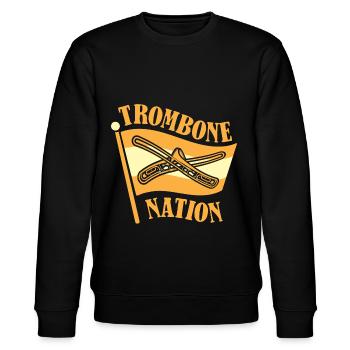 Trombone - Stanley/Stella CHANGER Unisex Organic Sweatshirt - black - Front - Nik (191cm) & Marisol (170cm)