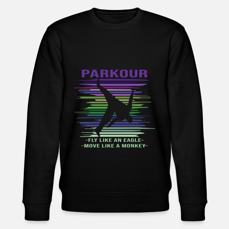 Parkour - Stanley/Stella Unisex Bio-Sweatshirt CHANGER  - Schwarz