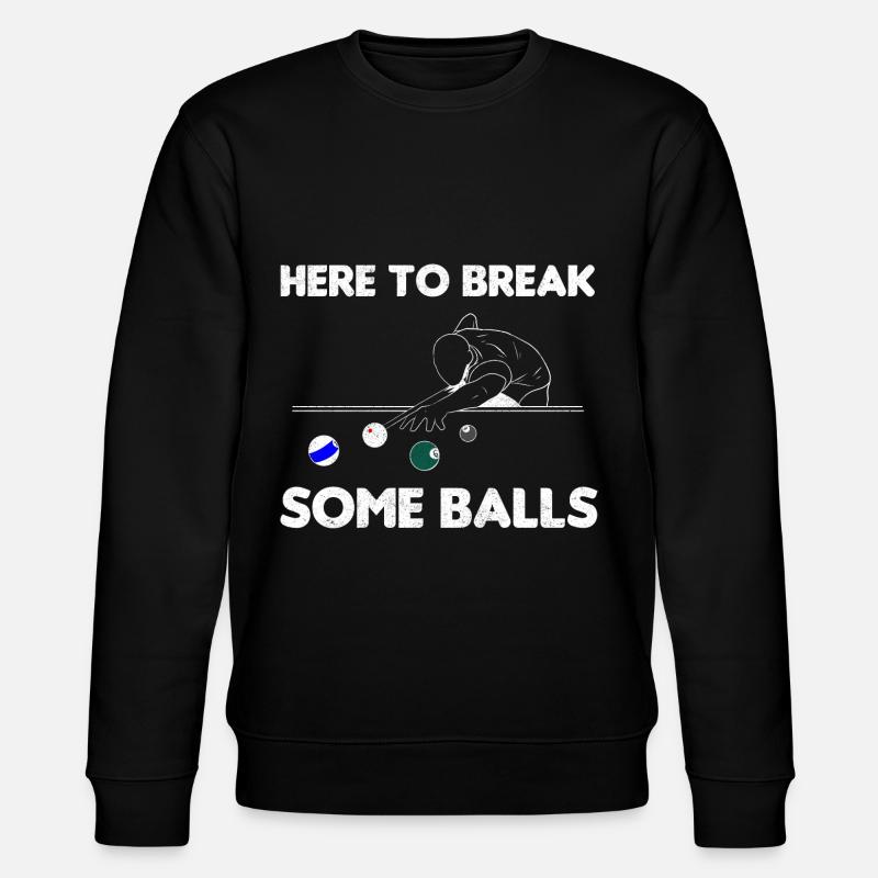 Poolspieler Billardspieler - Stanley/Stella Unisex Bio-Sweatshirt CHANGER - Schwarz