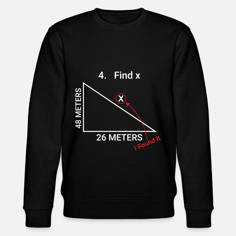 I Love Math - Stanley/Stella Unisex Bio-Sweatshirt CHANGER  - Schwarz