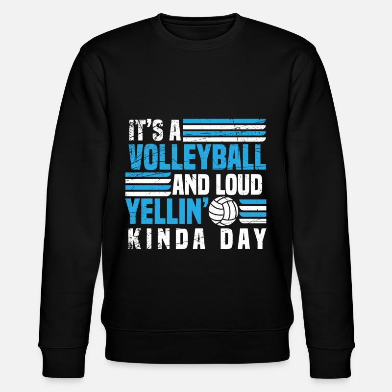 Volley-ball Volleyeurs Terrain de volley-ball - Sweat bio CHANGER Stanley/Stella Unisexe - noir