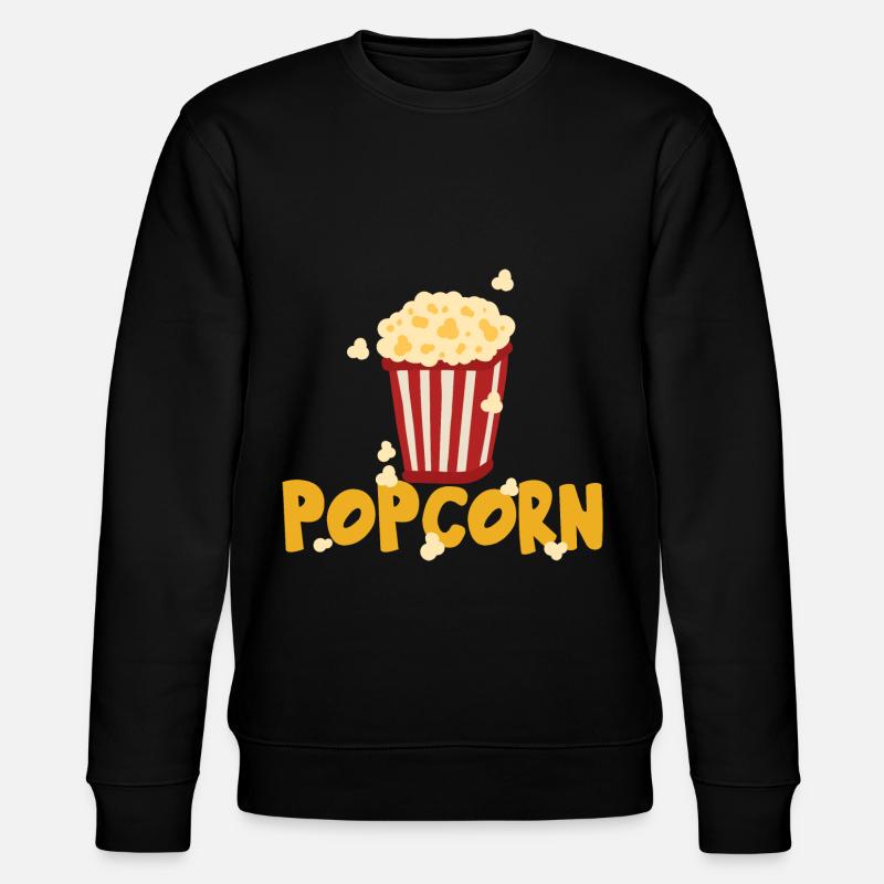 popcorn - Stanley/Stella økologisk unisex-sweatshirt CHANGER  - sort