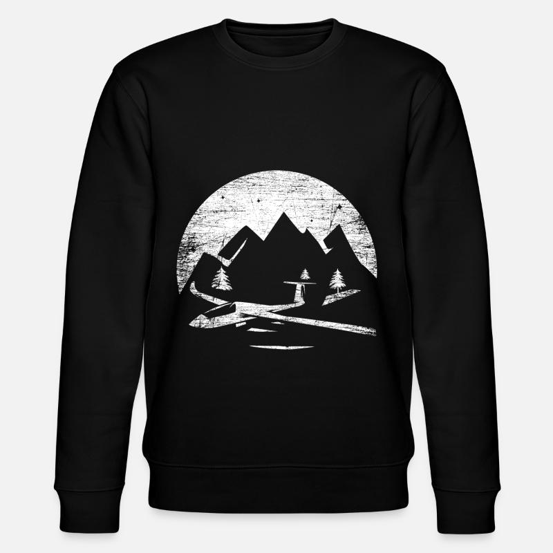 Gliding Pilot Glider - Stanley/Stella CHANGER Unisex Organic Sweatshirt - black