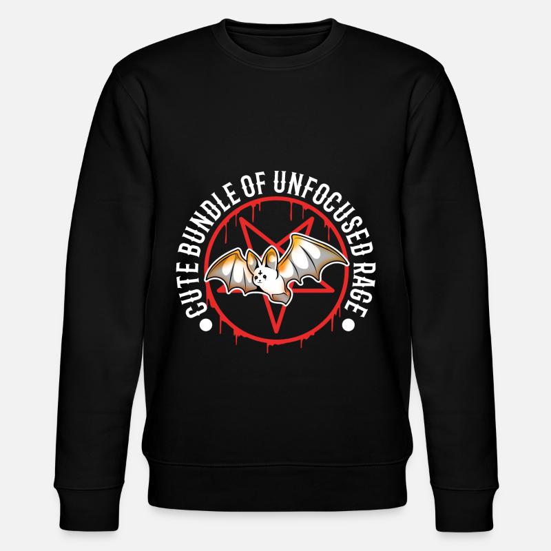 Cute Bundle Of Unfocused Rage - Stanley/Stella Unisex Bio-Sweatshirt CHANGER  - Schwarz