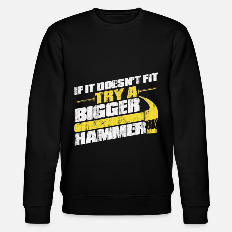 Menuisier menuisier menuisier - Sweat bio CHANGER Stanley/Stella Unisexe - noir