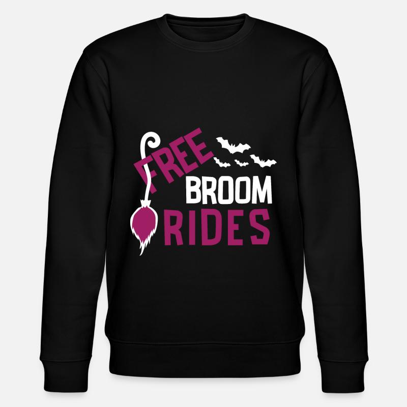 Halloween Spider Riding Broom Sorcière - Sweat bio CHANGER Stanley/Stella Unisexe - noir