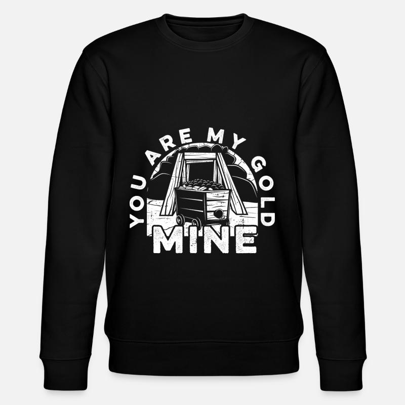 Mine d’or minière - Sweat bio CHANGER Stanley/Stella Unisexe - noir