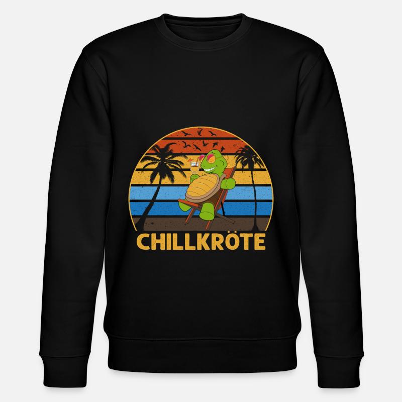 Chillkröte - Stanley/Stella Unisex Bio-Sweatshirt CHANGER - Schwarz