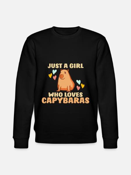 Capybara capybara capybara gnaver - Stanley/Stella økologisk unisex-sweatshirt CHANGER  - sort