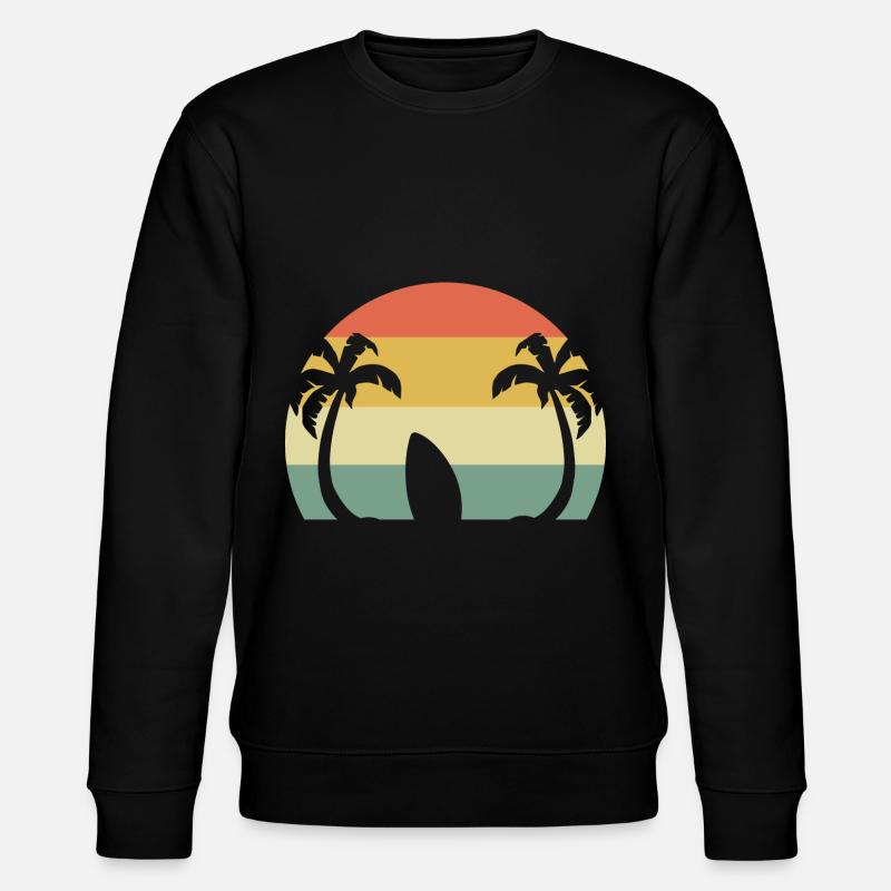 Surfing Beach Reisender - Stanley/Stella Unisex Bio-Sweatshirt CHANGER  - Schwarz