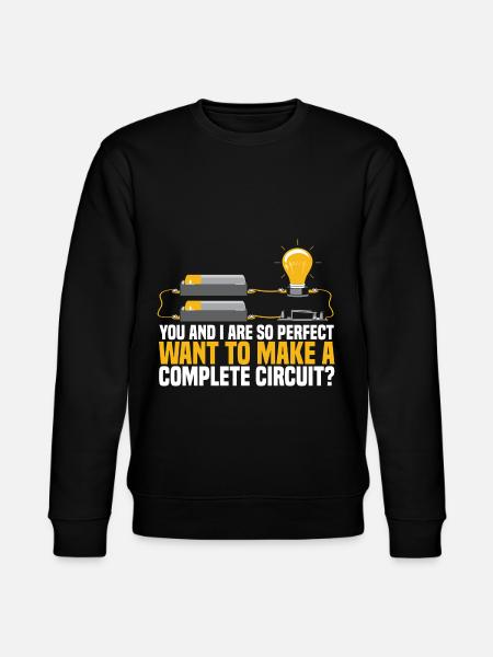 Electrician Electrical Engineer Electronics Technician - Stanley/Stella CHANGER Unisex Organic Sweatshirt - black