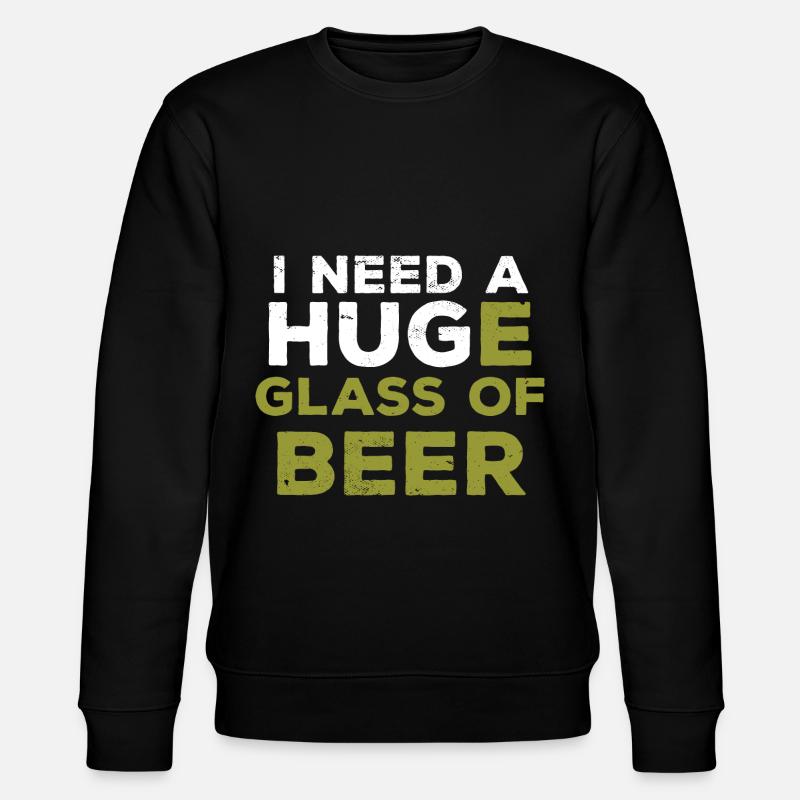 Bier Bierchen Beer Biertrinker Alkohol Party - Stanley/Stella Unisex Bio-Sweatshirt CHANGER  - Schwarz