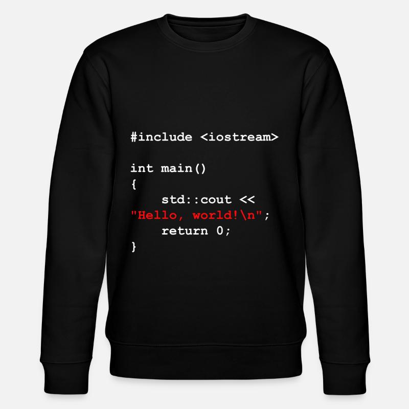 Programmierer Coder Software Entwickler - Stanley/Stella Unisex Bio-Sweatshirt CHANGER - Schwarz