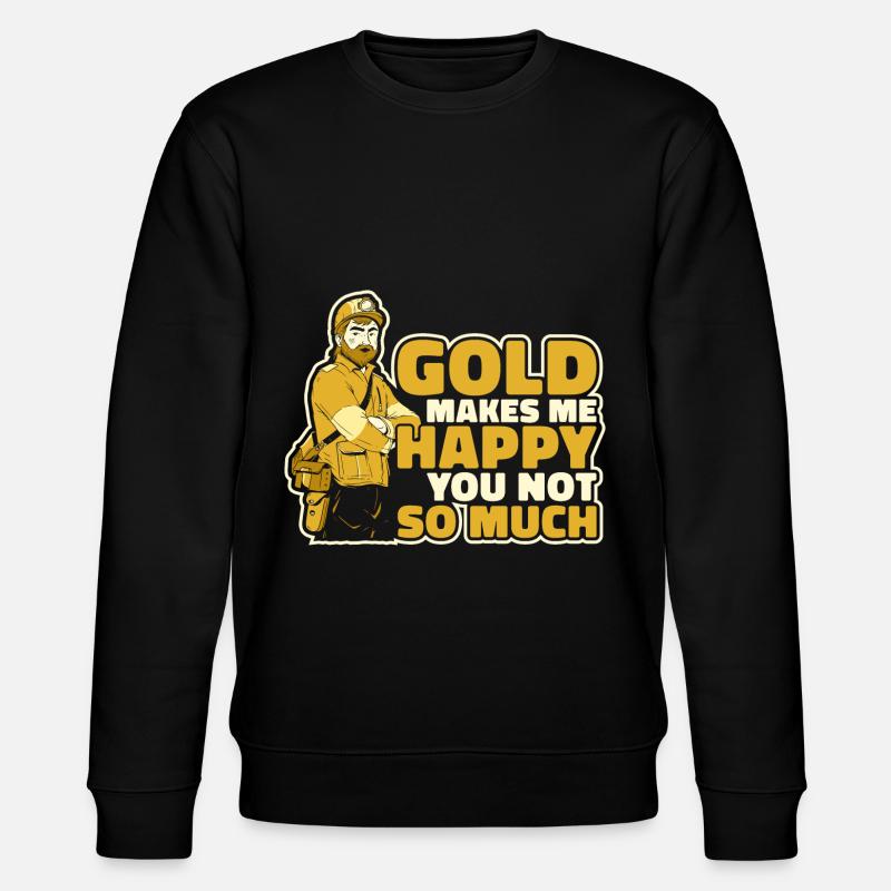 Gold Mining Gold Mine - Stanley/Stella CHANGER Unisex Organic Sweatshirt - black