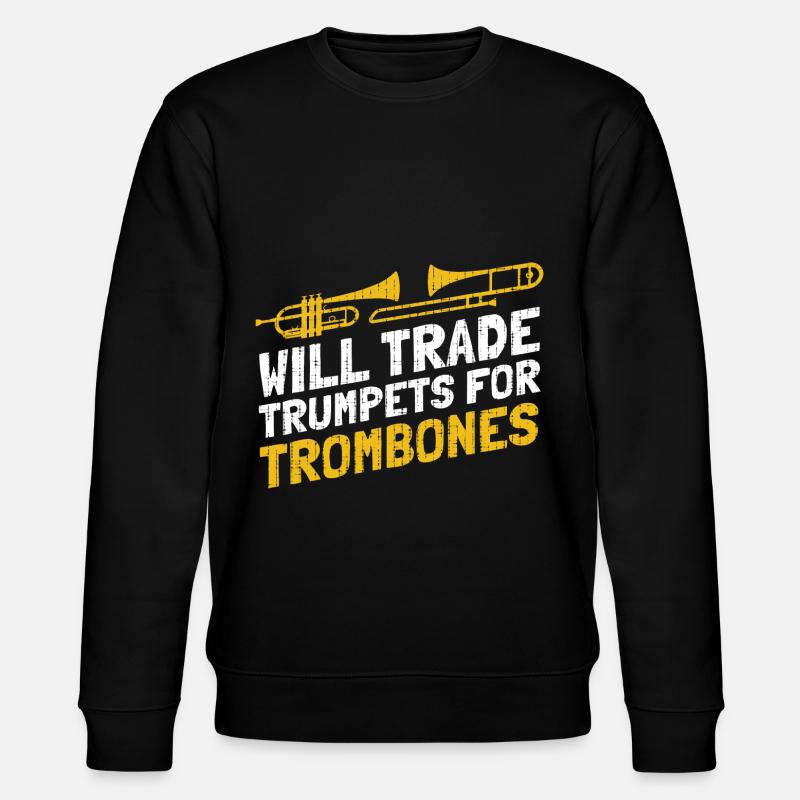 Trombone - Stanley/Stella CHANGER Unisex Organic Sweatshirt - black