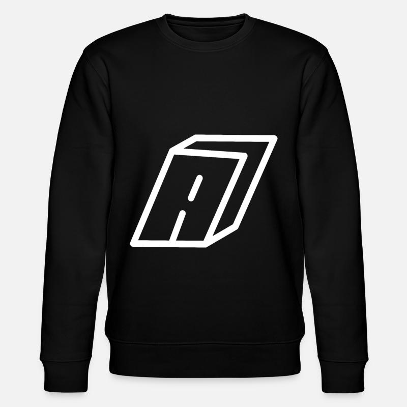 Lettre cadre A - Sweat bio CHANGER Stanley/Stella Unisexe - noir