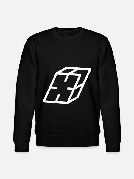 Disposition bogstav X - Stanley/Stella økologisk unisex-sweatshirt CHANGER  - sort