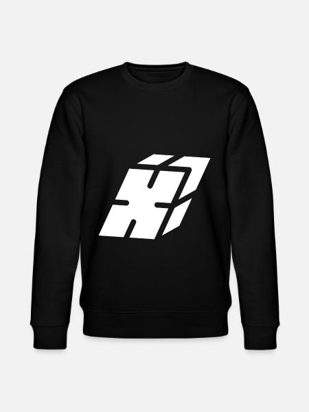 Abstract X letter - Stanley/Stella CHANGER Unisex Organic Sweatshirt - black