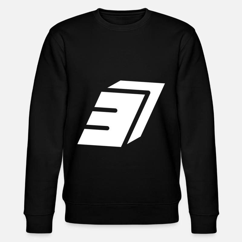 Abstract Nummer 3 - Stanley/Stella Unisex Bio-Sweatshirt CHANGER - Schwarz
