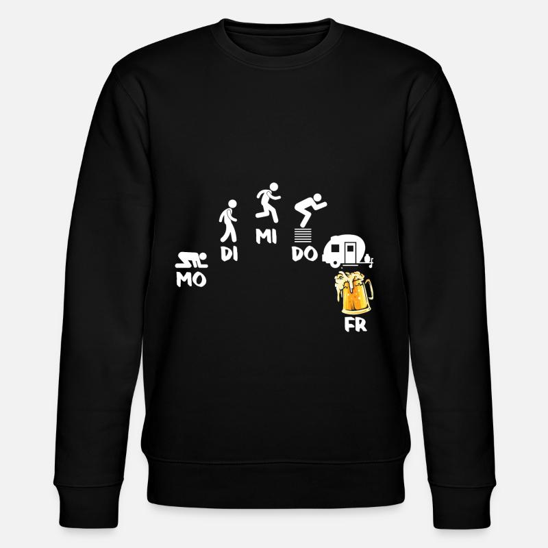 Wohnwagen Wohnmobil Caravan Camper - Stanley/Stella Unisex Bio-Sweatshirt CHANGER - Schwarz
