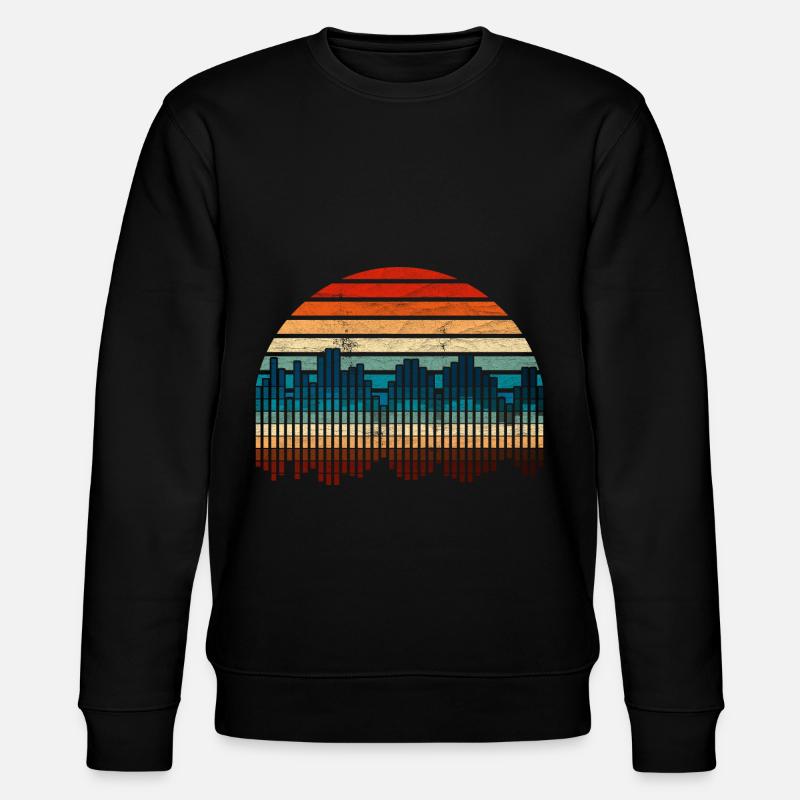 Cadeau musicien Retro Soundwave - Sweat bio CHANGER Stanley/Stella Unisexe - noir